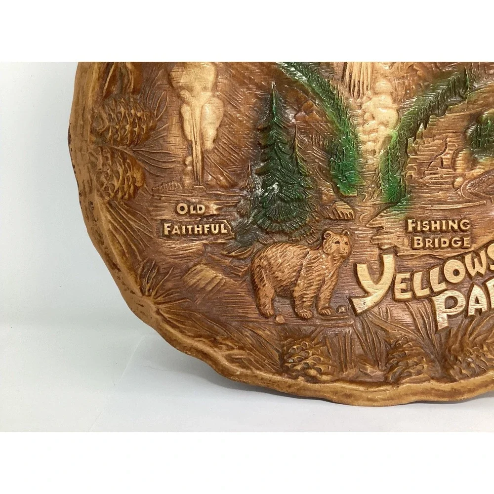 Vintage Yellowstone Park souvenir bowl